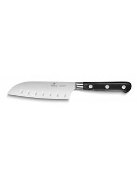 Couteau Mini Santoku alvéolée 13 cm Ideal avec rivets inox Sabatier®