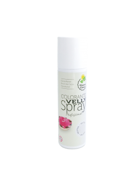 Spray Velours Blanc (Neutre) 250 ml Colorant Alimentaire Velly Spray Pro  :achat, vente - Cuisine Addict